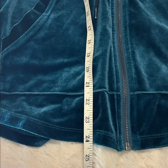 SET Liverpool Los Angeles Dark Teal Relaxed Fit Velvet Tracksuit - Picture 5 of 11